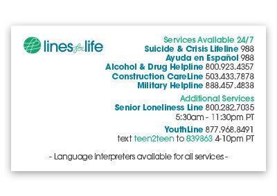 2025 Lines for Life All Lines Business Card 3.5×2