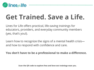 Lines for Life Training QR Code - Lines For Life